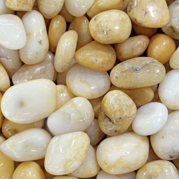 Tnarru Golden Greenstone Gravel for Aquariums, Pots, Landscaping Yel 20-30mm 0.5kg