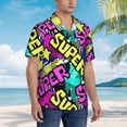 thumbnail image 5 of Super Hawaiian Shirts For Men, Summer Short-Sleeve Relaxed-Fit Button-Down Shirts Xx-Large, 5 of 9