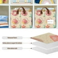 thumbnail image 4 of Yayeee Foldable Storage Basket for Shelves with Handles Set of 2 Waterproof Cloth Bins, Beach Toys Pattern, 4 of 7