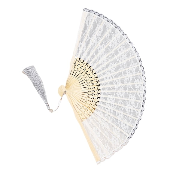 Vintage Handheld Fan Foldable Flower Lace Design Hand Fan Home Decors Dance Performances Accessories Weddings Party Gift