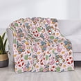 thumbnail image 3 of Rateoe Hello Summer With Gnome Pattern Flannel Throw Blanket, Ultra-soft Blanket for Bed, Couch, Car, Hypoallergenic Anti-pilling blanket-80"x60"(Horizontal), 3 of 6