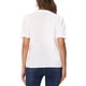 thumbnail image 3 of INSPIRAR CHIC Top Casual de Verano para Mujeres con Ojal Notch Cuello en V Manga Corta Abullonada Blusa de Encaje de Algodón Camisetas S Blanca, 3 of 5