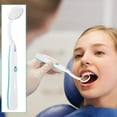 thumbnail image 3 of Espejo dental con luz, espejo dental, espejo bucal, espejo de inspección, espejo bucal para cuidado dental, verde, 3 of 5