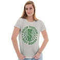 thumbnail image 4 of Drop Tuition Not Bombs Cute College Womens Fitted Plus Size Graphic Tee Brisco Brands 2X, 4 of 5