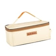 thumbnail image 2 of Bolsa de almacenamiento para tanque de gas de camping, bolsa utilitaria, contenedor para cubiertos con asa Beige, 2 of 9