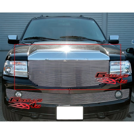 Aluminum Grille Billet Car Grill - Fits 2007-2014 Lincoln Navigator Main Upper Billet Grille Grill Insert #L86623A