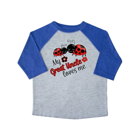 

Inktastic My Great Uncle Loves Me with Cute Ladybugs Gift Toddler Boy or Toddler Girl T-Shirt