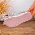 thumbnail image 4 of QQAMB Sparkly Sneakers for Women Breathable Knit Wedge Heel Bling Rhinestone Casual Shoes Round Toe Slip on Walking Running Athletic Shoes, 4 of 8