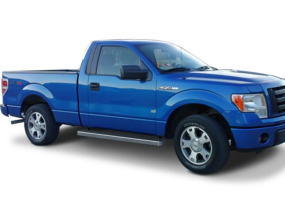 APS Running Boards 5 inches Compatible with Ford F150 2009-2014 Regular Cab 304 Stainless Steel (Nerf Bars Side Steps Side Bars)