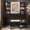 Black, variant on Afuhokles Fluted Vanity with Lighted Mirror, Stool and Power Outlet, Modern Black