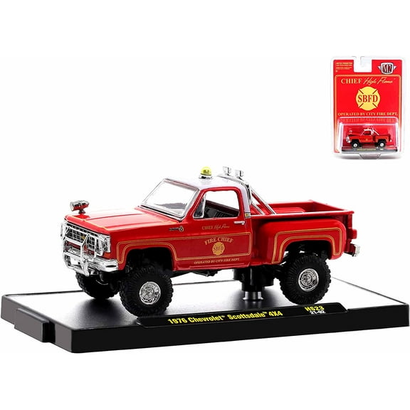 M2 Machines Hobby Exclusive - 1976 Chevrolet Scottsdale Fire Truck (HS23)