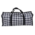 thumbnail image 1 of Storage Bag, Dustproof Comfortable Handle Clothes Storage Bag  For Books For Shoes Blue Plaid, 1 of 8
