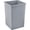 Gray, variant on Square Plastic Recycling Trash Can, 35 Gallon Capacity, Indoor/Outdoor Rated, 19-1/2"W x 19-1/2"D x 27-4/5"H, Utility Recycling Can, No Lid, Blue
