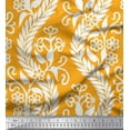 thumbnail image 1 of Soimoi Cotton Voile Fabric Waves,Leaves & Floral Artistic Print Fabric by the Yard 42 Inch Wide, 1 of 1