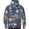 thumbnail image 7 of Salouo Marine Nautical Pattern Men's Fall Hoodie Sweatshirt,Sport Hoodie with Pockets for Men Pullover Casual Hooded Sweatshirt-X-Large, 7 of 7