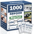thumbnail image 1 of Toallitas para lentes Navona, 1000 unidades, prehumedecidas para anteojos, 1 of 7