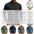 thumbnail image 3 of TOUMENY Men Sweater High Neck Long Sleeve Solid Slim Fit Casual Pullover Winter Knitted Comfortable Workwear Tops Black S, 3 of 7
