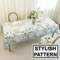 thumbnail image 2 of Waterproof Floral Tablecloth Rectangle 60x84 Inch - Wild Flower Table Cloth, Spring Summer Water Resistant Wrinkle Free Oblong Tablecloths - Summer Floral Table Cover for Party, Kitchen, Picnic, 2 of 5