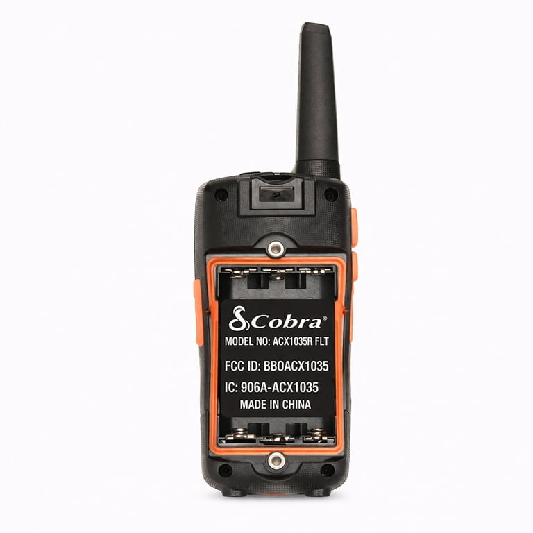 2 pack) Cobra ACXT1037R FLT Floating Waterproof Walkie Talkies 2