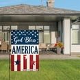 thumbnail image 3 of Joocar God Bless America Linen Garden Flag For Spring Summer Home Outdoor Garden Yard Door Decor 12x18 Inch, 3 of 5