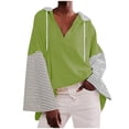 thumbnail image 1 of DPTALR Chandails en Molleton Oversize pour Femmes Automne Col Rond en Polaire Pull Décontracté, 1 of 5