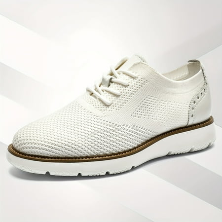 

GUMAAY Breathable Comfortable Men s Business Casual Shoes - Cushioned Wide Toe Box And Wide Fit Easy Transition Between Business And Casual