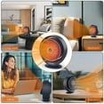 thumbnail image 6 of Space Heater, Portable Electric Heater Room Small Heater, 800W Desk Heater Ceramic Small Heater with Adjustable, Overheating Protection, Dumping Shutdown, Electric Heater for Home Bedroom, Office, 6 of 8