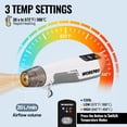 thumbnail image 3 of Pistola de calor inalámbrica WORKPRO 7,2 V USB-C, 3 temperaturas, 4000 mAh, 3 of 8