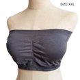 thumbnail image 1 of Wireless Bra Strapless Bras Bust Bandeau Padded Seamless Tube Top Intimate with Good Elasticity Basic Style for Evening Dress charcoal gray, 1 of 6
