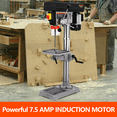 thumbnail image 3 of 13" Benchtop Drill Press with 7.5A Pure Copper Motor, Variable Speed 288-3084 RPM, Durable Tabletop Drilling Machine for Wood and Metal, 3 of 8