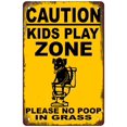 thumbnail image 1 of Retro Funny Metal Sign Sheet Signs Tin Sign,caution kids play zone , 8 x 12 Inches, 1 of 4