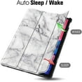 thumbnail image 5 of Slim Case for Lenovo Tab P11 11 inch Tablet 2020 (Model: TB-J606F TB-J606X), Lightweight Shell Stand Cover with Auto Sleep/Wake , Marble White, 5 of 8