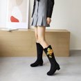 thumbnail image 6 of Sunflower Cute Knee High Boots for Girls Women Wide Calf Suede Block Heel Winter Warm Snow Boots Fashion Ladies Casual Comfort Thigh High Boots Sale Clearance US Size 4 5 6 7 8 9, 6 of 7