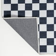 thumbnail image 6 of JONATHAN Y WASHABLE 9 x 12 Area Rug, Ainsley Cottage Checkerboard Washable - Dark Blue/White, WSH126C-9, 6 of 7