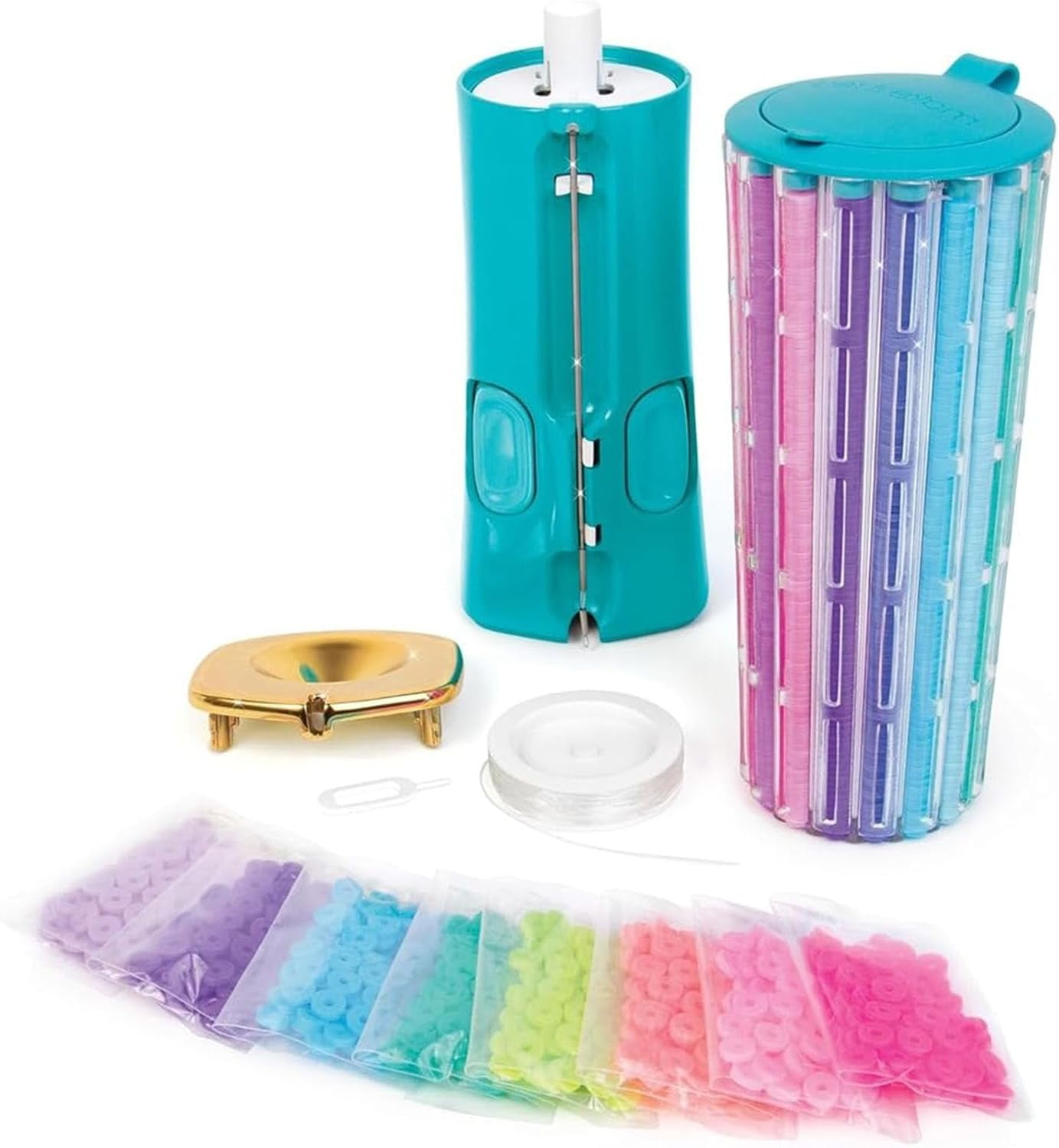 Quick Click Bracelet Maker Kit, Cool Bracelet Making Machine, DIY Jewelry Craft Kit Rotate Click Wear, Fun DIY Jewelry Set for Girls & Tweens, Develop Hands-On and Creativity Skills (1pcs)