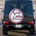 thumbnail image 3 of Kll God Bless America Patriotic Star Tire Cover,Universal Wheel Tire Cover For Trailer, Rv, Suv, Truck,Camper And Many Vehicle,(16 Inch), 3 of 7