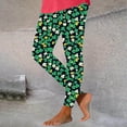 thumbnail image 2 of hotojiny Womens St. Patrick's Day Leggings Soft Cute Trendy Spring Pants Lounge Stretchy Workout Gym Yoga Pants, 2 of 3