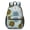 Geometric Flower and-3, variant on Geometric Flower and Dahlia Gray 17" School Backpacks for Teens,Waterproof Oxford Fabric,S-Shape Padded Straps for School,Travel,Hiking,Camping