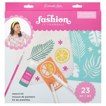 UPC: 0718813979894 | Damask Love – Fabric Stencil Kit