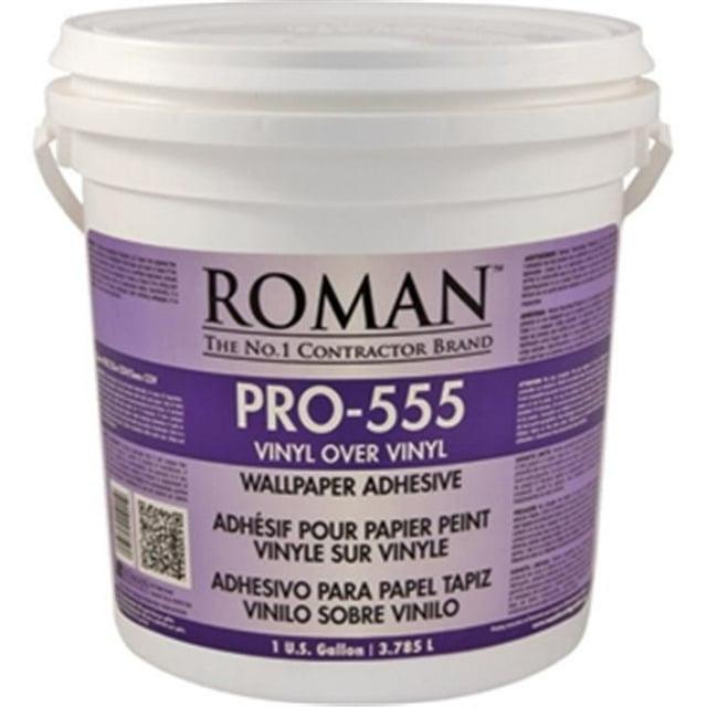 Roman Decorating Products PRO-555 1 Gallon Over Vinyl Wallpaper Adhesive