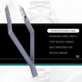 thumbnail image 2 of Watch Repair Tweezers Stainless Steel V-Type Spring Bar Tool for Adjusting and Servicing Timepieces, 2 of 5