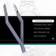 thumbnail image 2 of Watch Repair Tweezers Stainless Steel V-Type Spring Bar Tool for Adjusting and Servicing Timepieces, 2 of 5