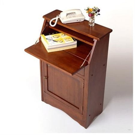 Winsome Wood Regalia Secretary Desk Walnut Finish Walmart Com