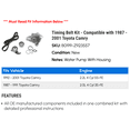 thumbnail image 2 of Timing Belt Kit - Compatible with 1987 - 2001 Toyota Camry 1988 1989 1990 1991 1992 1993 1994 1995 1996 1997 1998 1999 2000, 2 of 2