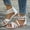 White, variant on AXXD Women Black Sandals Summer New Plus-size Casual Flat Thin Thick Strap Beach Roman Sandals
