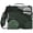 Dark Green Roses, variant on Coastal Line Art Printed Zipper Binder with Handle&Shoulder Strap 2 inch 3 Ring 500 300 Sheet Capacity File Folder Organizer