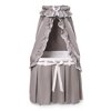 Badger Basket Majesty Baby Bassinet with Canopy - Gray and White Bedding