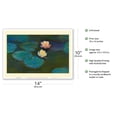 thumbnail image 2 of Nympheas - Water Lily Pond - From an Original Color Painting by Claude Monet c.1897 - Master Art Print 10in x 14in, 2 of 4