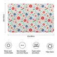 thumbnail image 3 of Pioneer Flower Floral Print Pattern Bathroom Rugs Mat, Non Slip Microfiber Bathroom Rug with Rubber Backing, Soft Mats for Bathroom Floor Tub Shower, 20"x32", 3 of 5