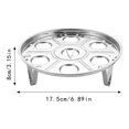 thumbnail image 2 of pdqouc Stainless Steel Steaming Eggs Rack Double-Layer Kitchen Steaming Rack Heat Insulation Detachable Tripod Steaming Rack Household Kitchen Baking Tools Clearance, 2 of 8